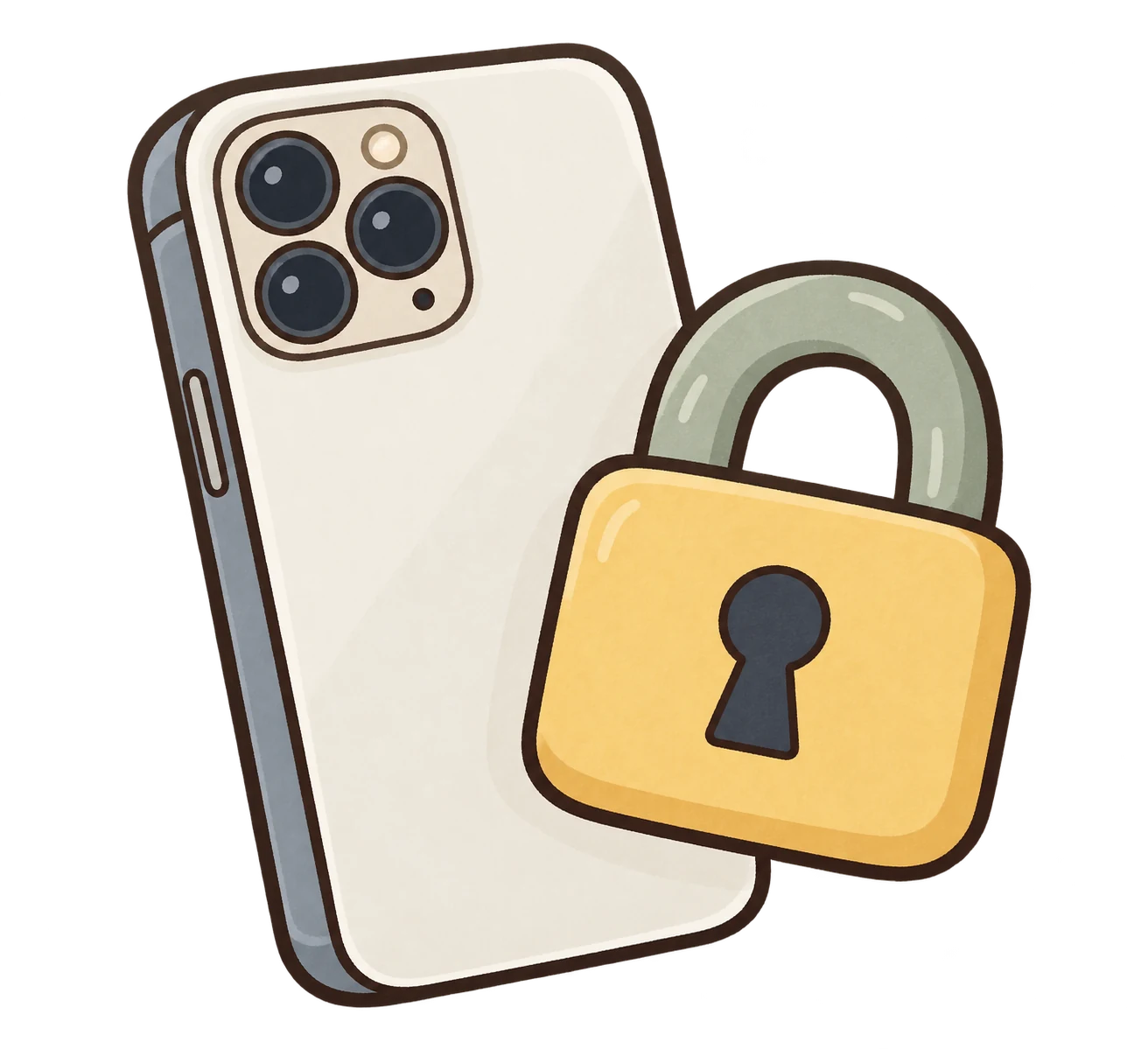 パスコードロックがかかり、開けないスマートフォン
